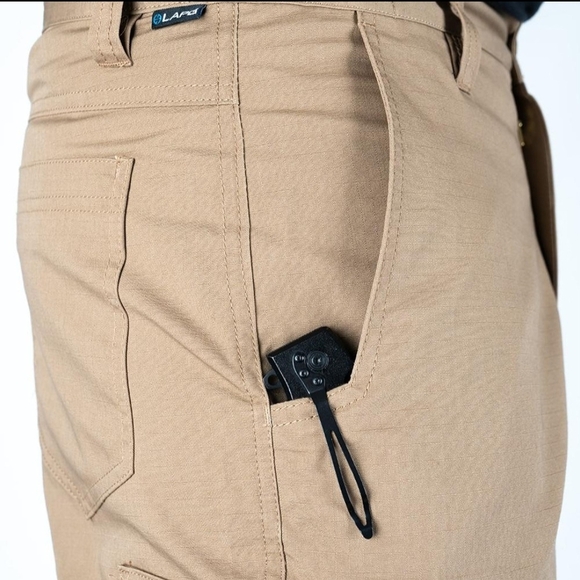 Men's Tan Cargo Pants - Picture 2 of 7